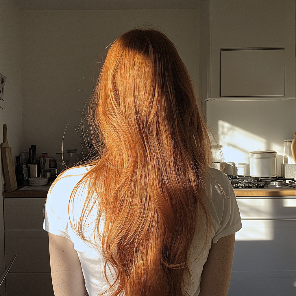 A woman standing in a kitchen | Source:  no source