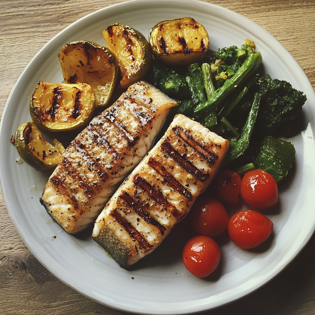 A plate of food on a table | Source: no source