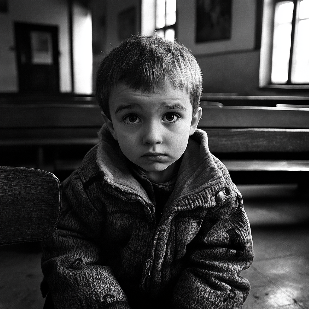 A sad boy in an orphanage | Source: No source