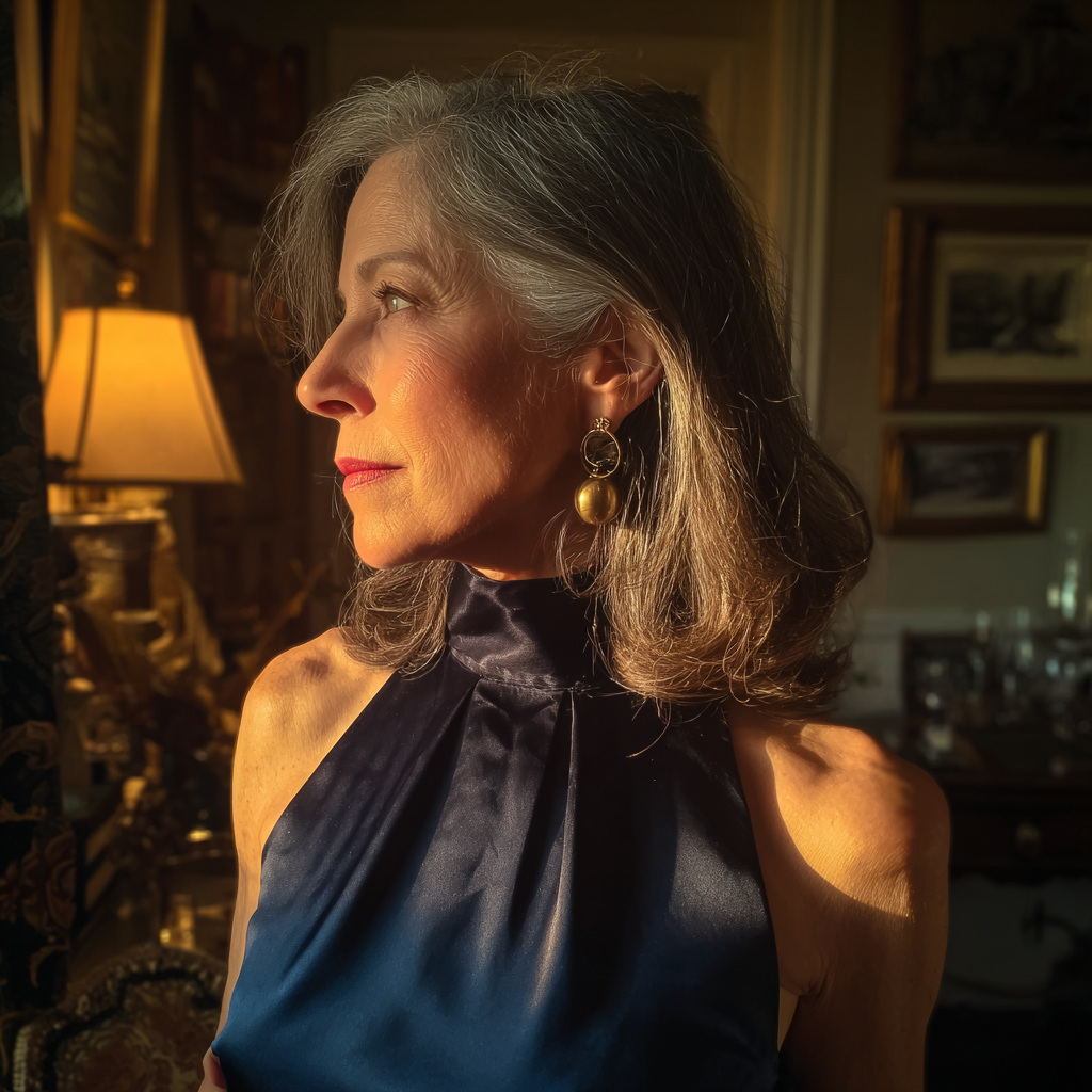 A side profile of an older woman | Source: no source