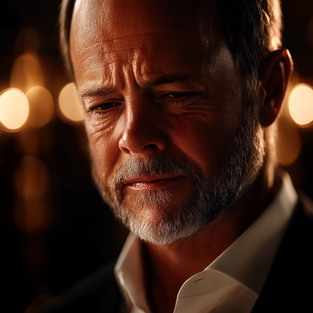 An emotional older man at a wedding | Source: No source