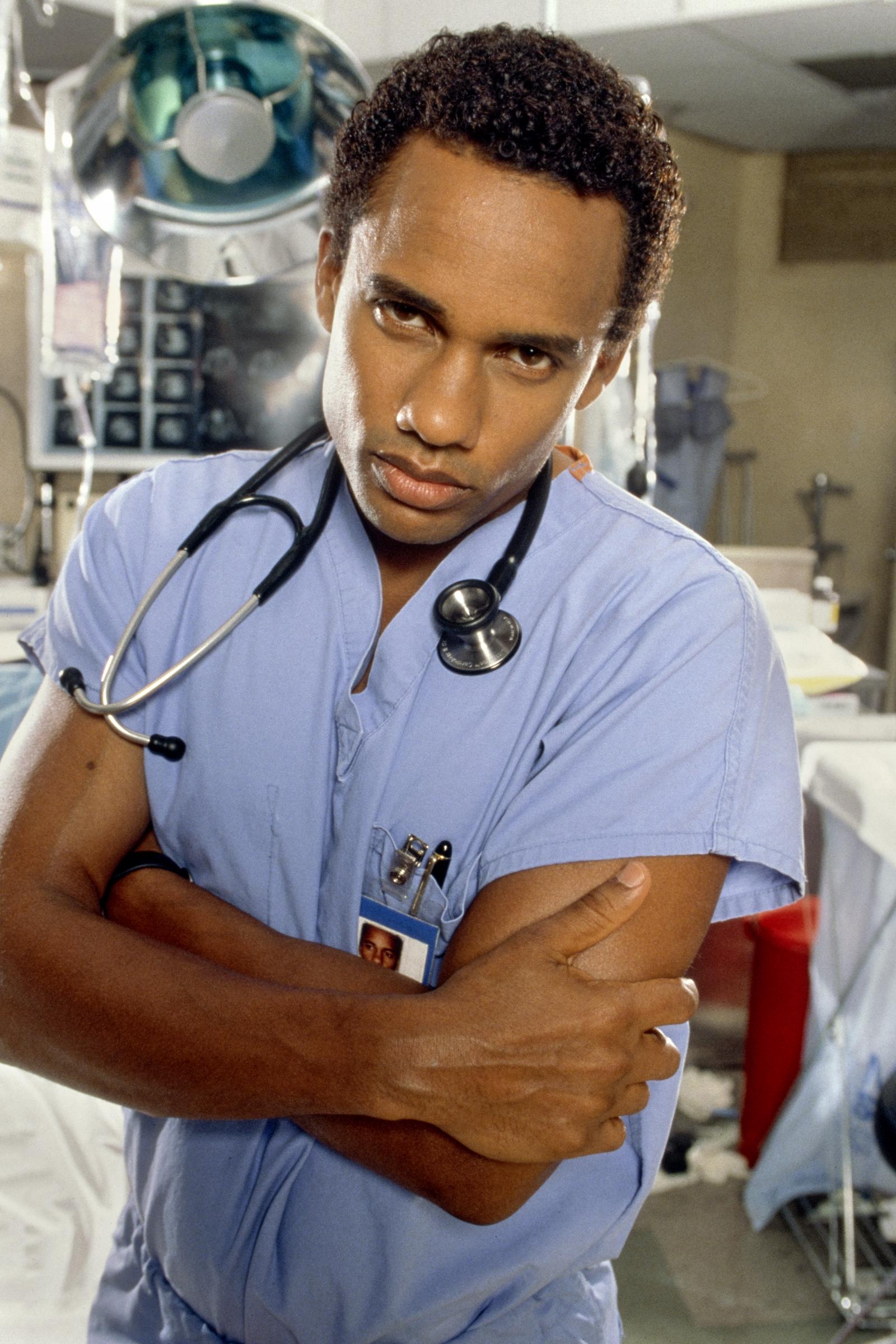 The actor pictured as Dr. Wesley Williams in the CBS medical drama "City of Angels" in 2000 | Source: Getty Images
