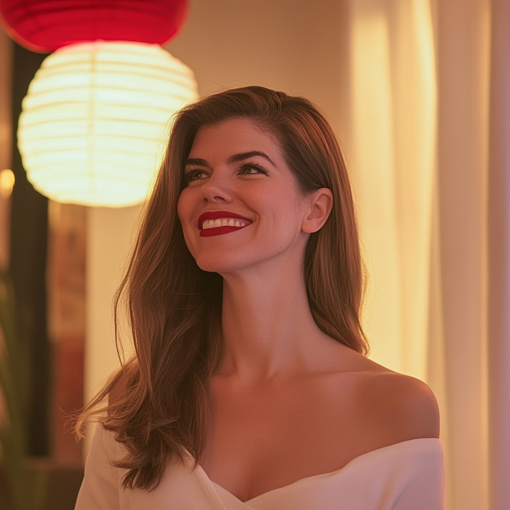 A young woman smiling | Source: No source