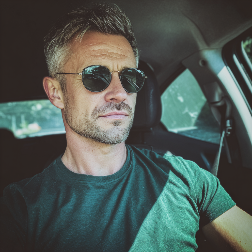 A man driving a car | Source: No source