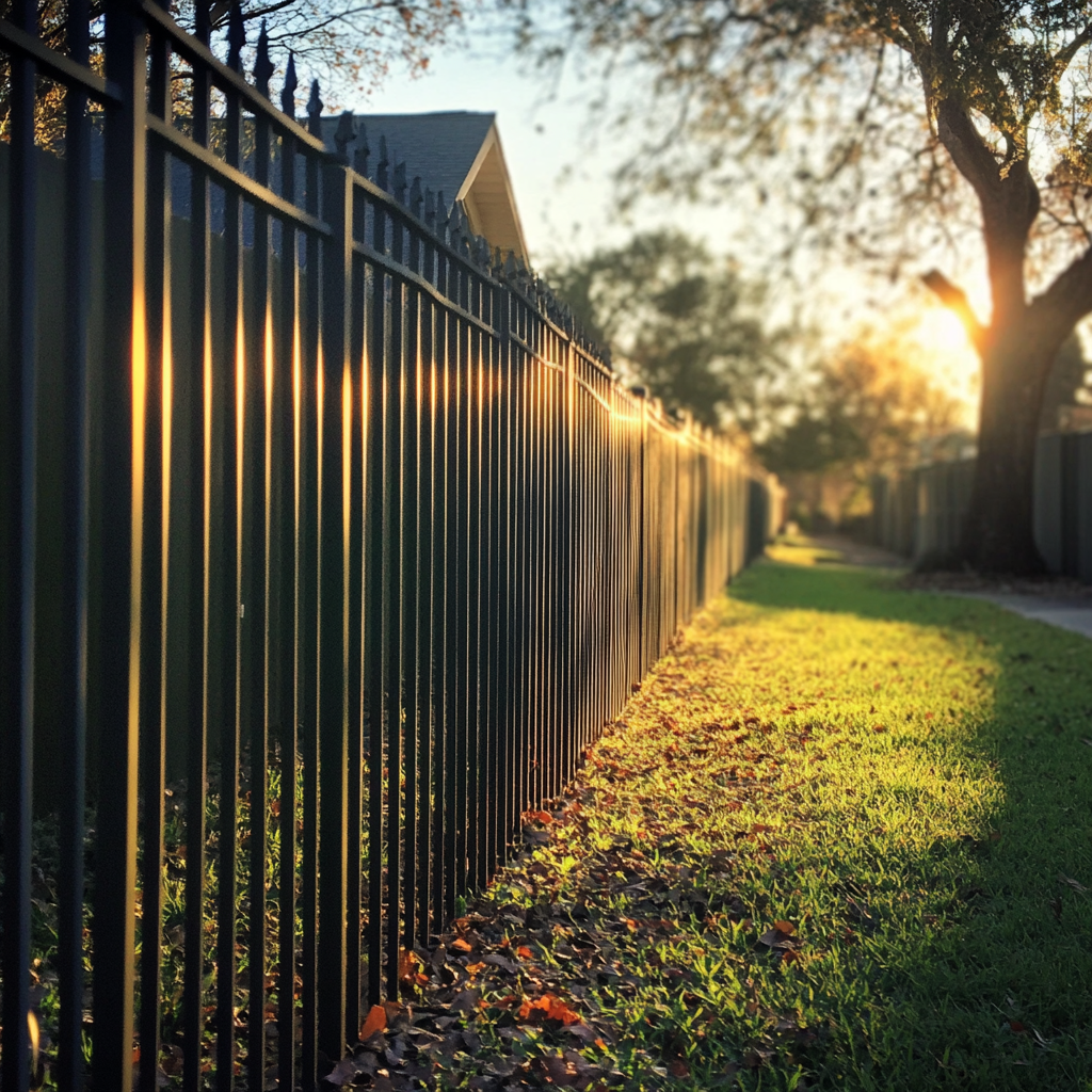A fence dividing two houses | Source: No source