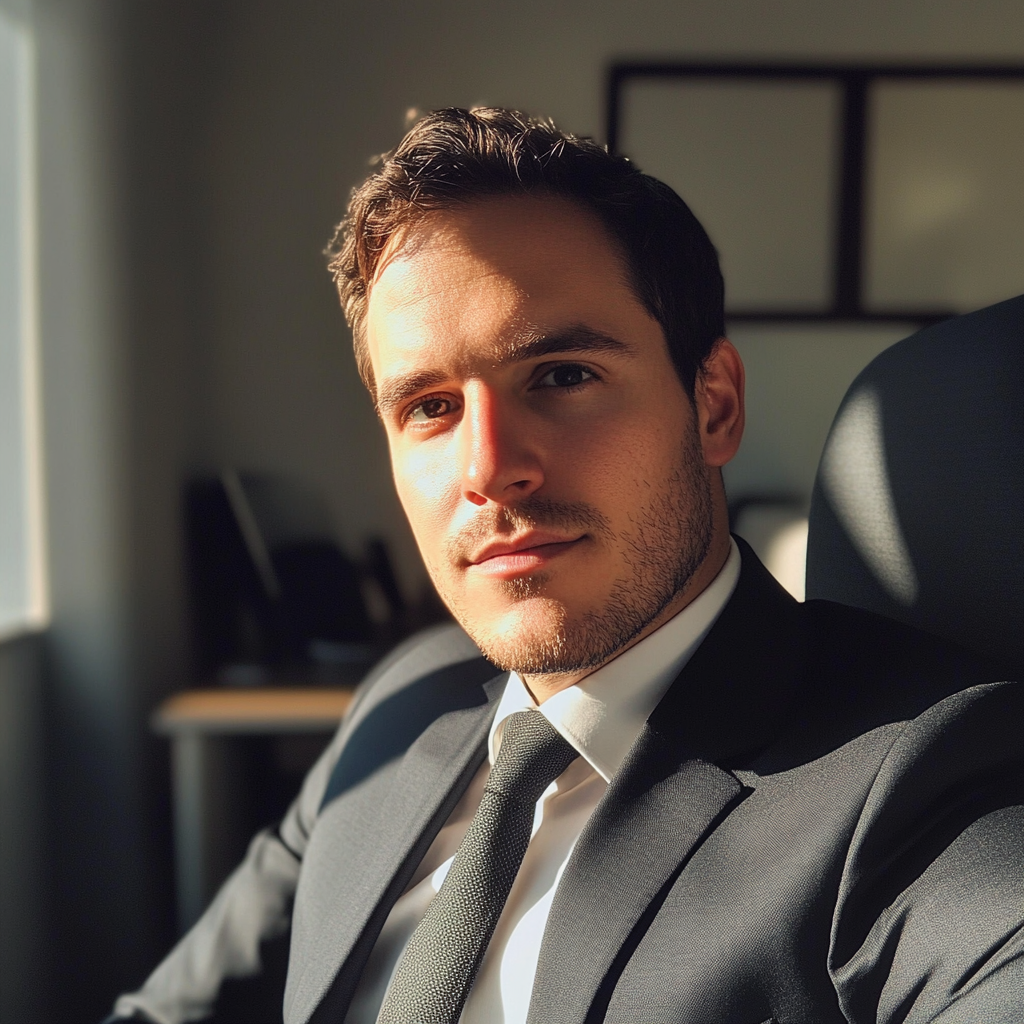 A man sitting at his desk | Source: No source