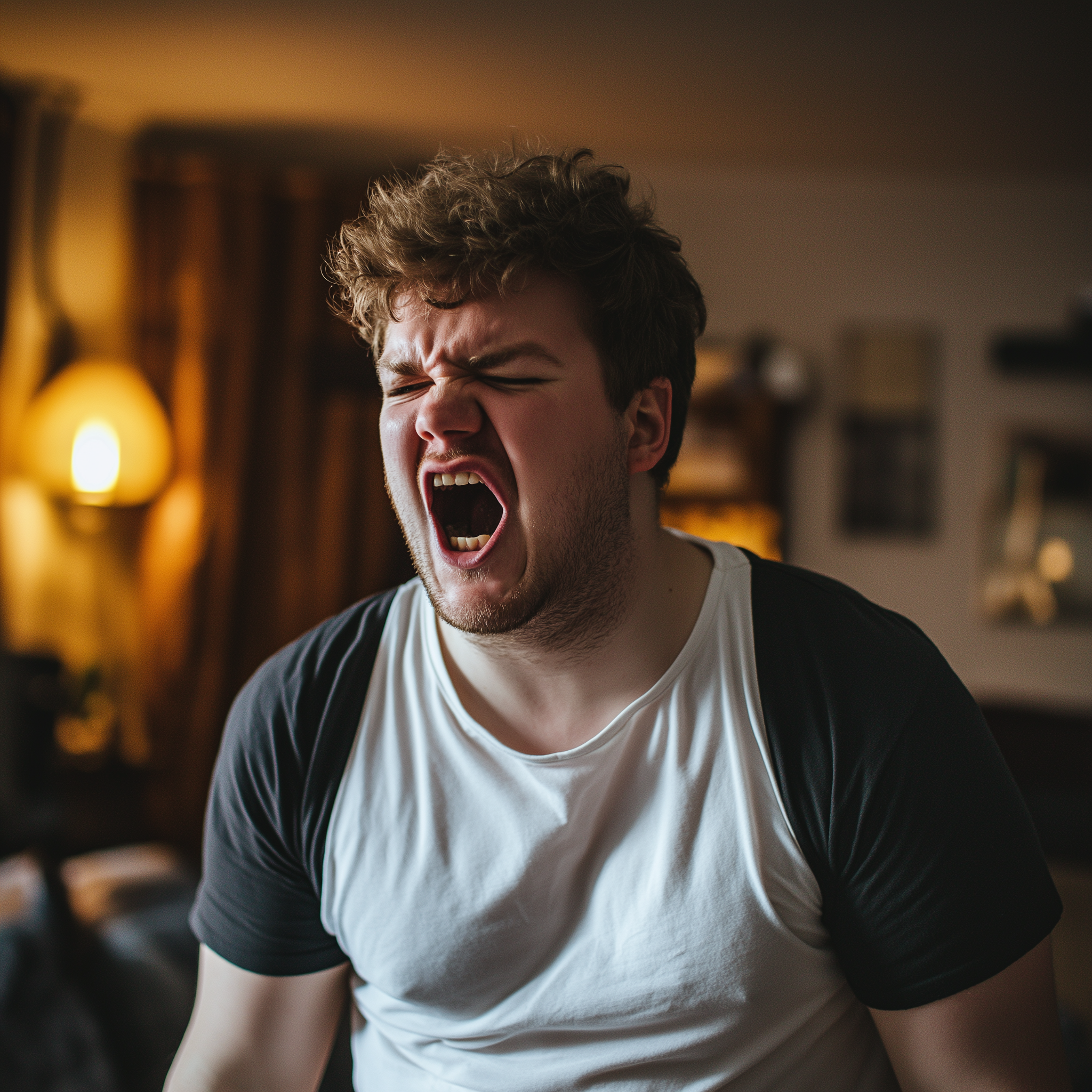 An angry man screaming | Source: no source