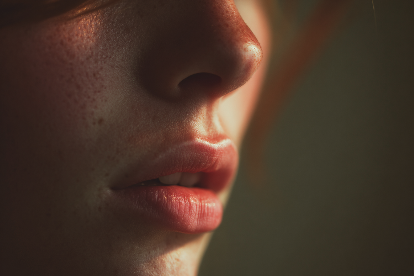A close-up shot of a woman's face | Source: no source