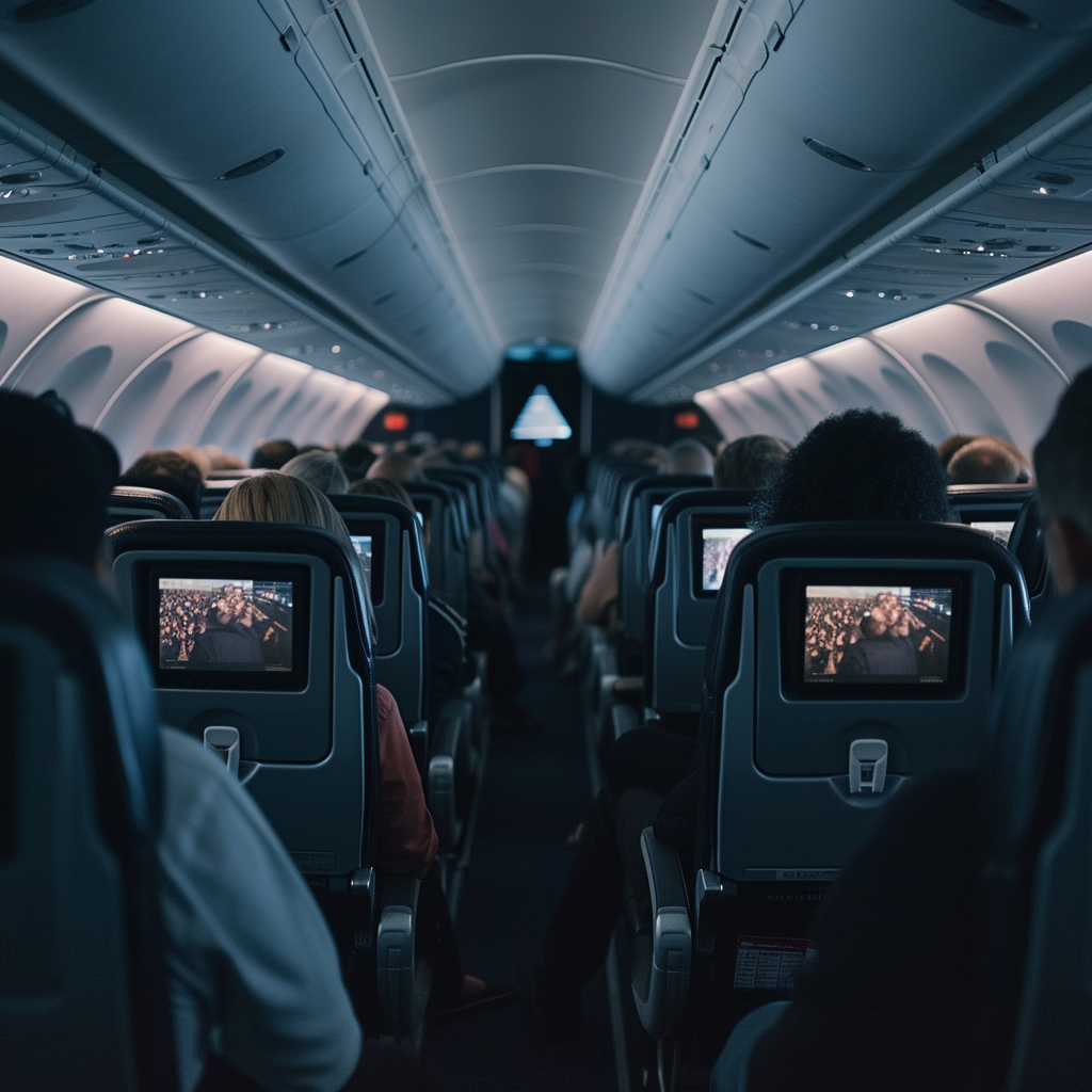 People sitting on a flight | Source: No source