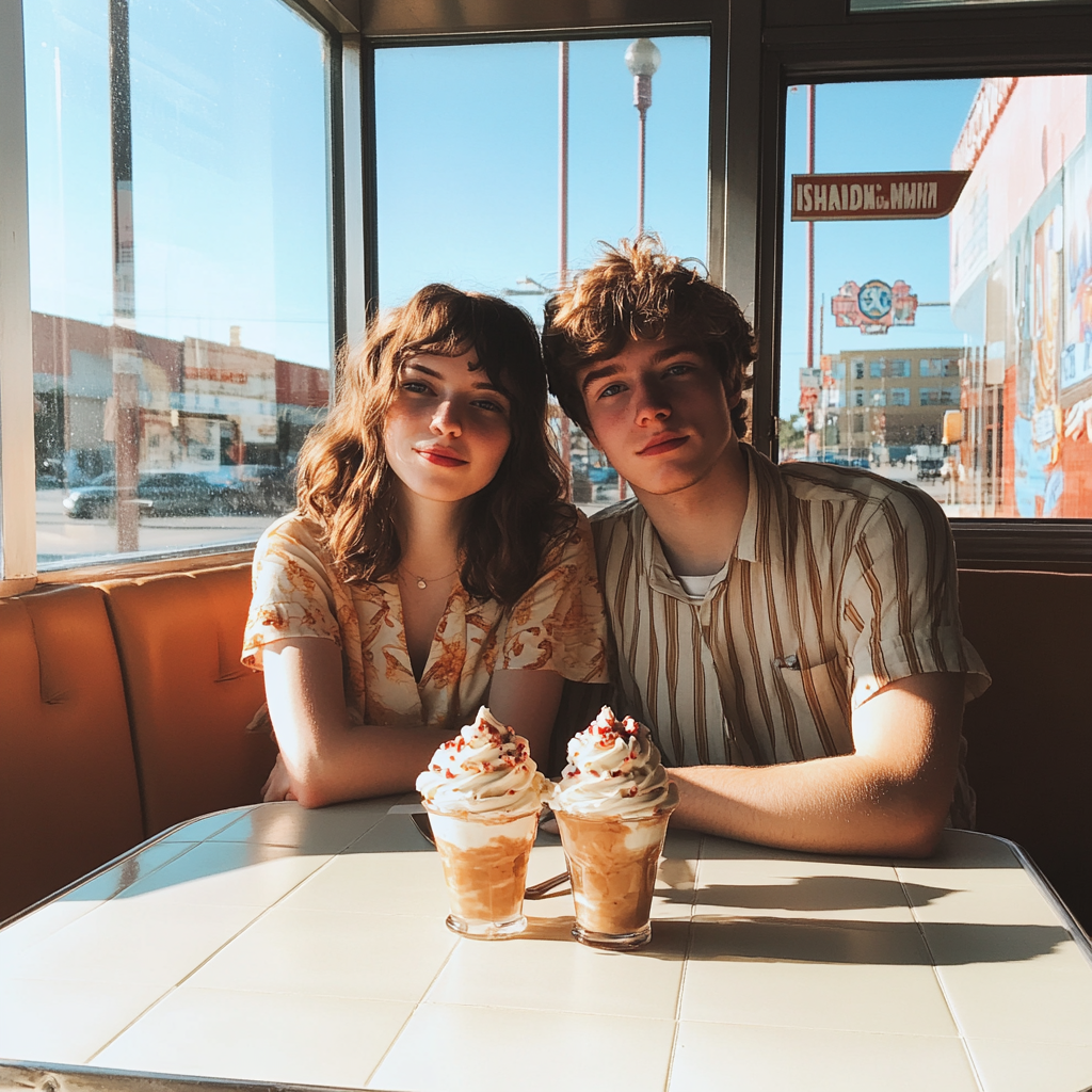 A couple getting ice cream | Source: no source