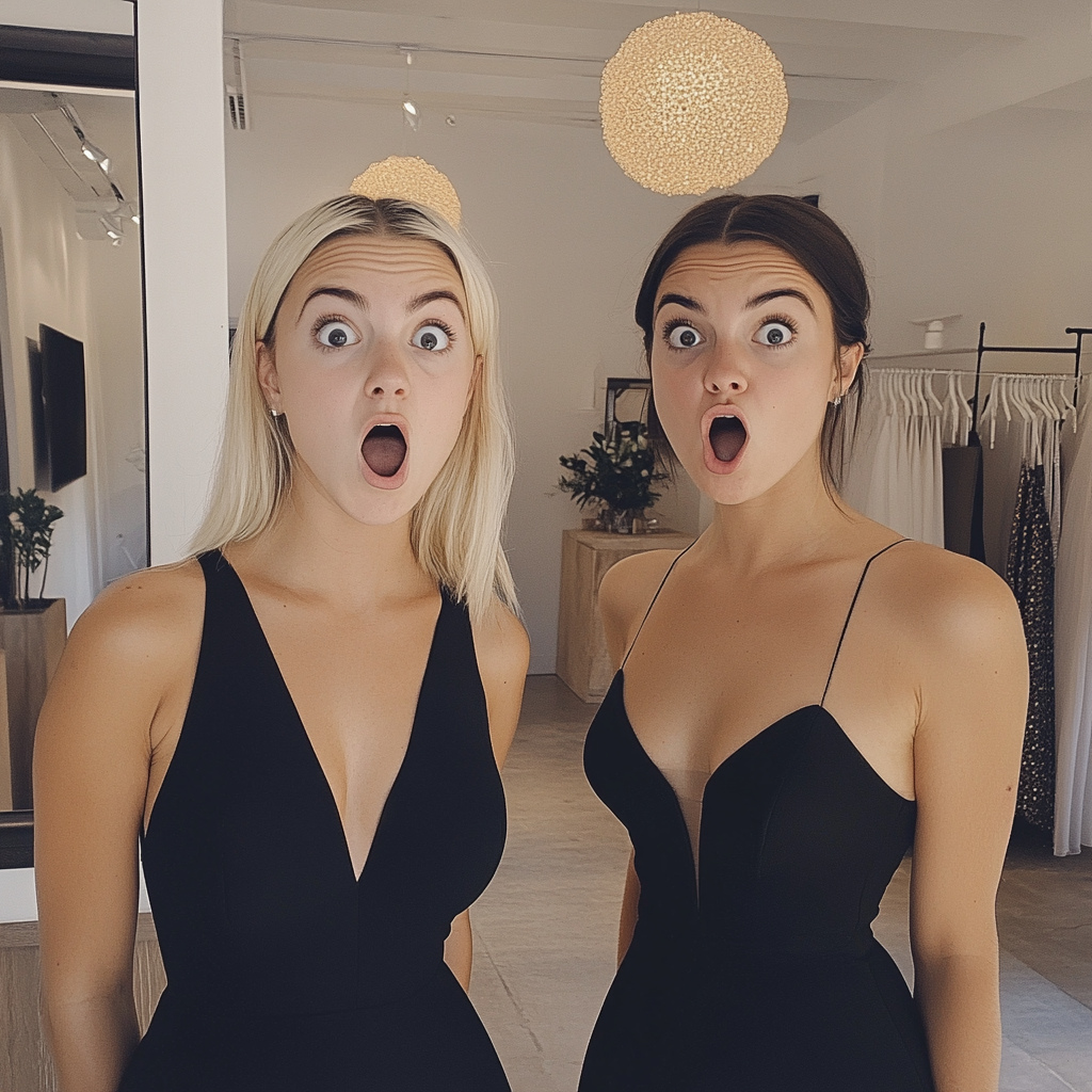 Two shocked saleswomen | Source: No source