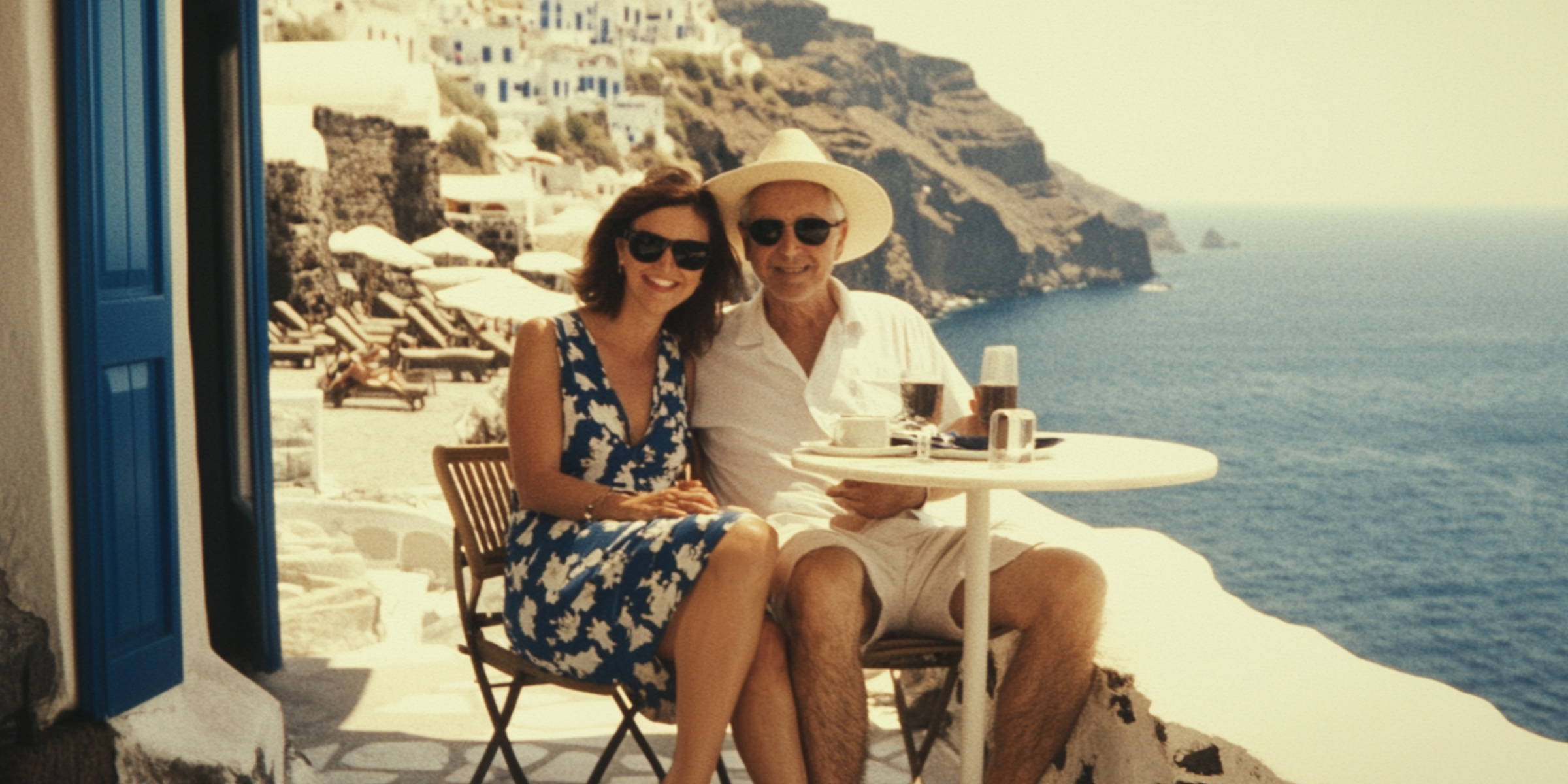 Mid-aged couple sitting by the sea | Source: No source