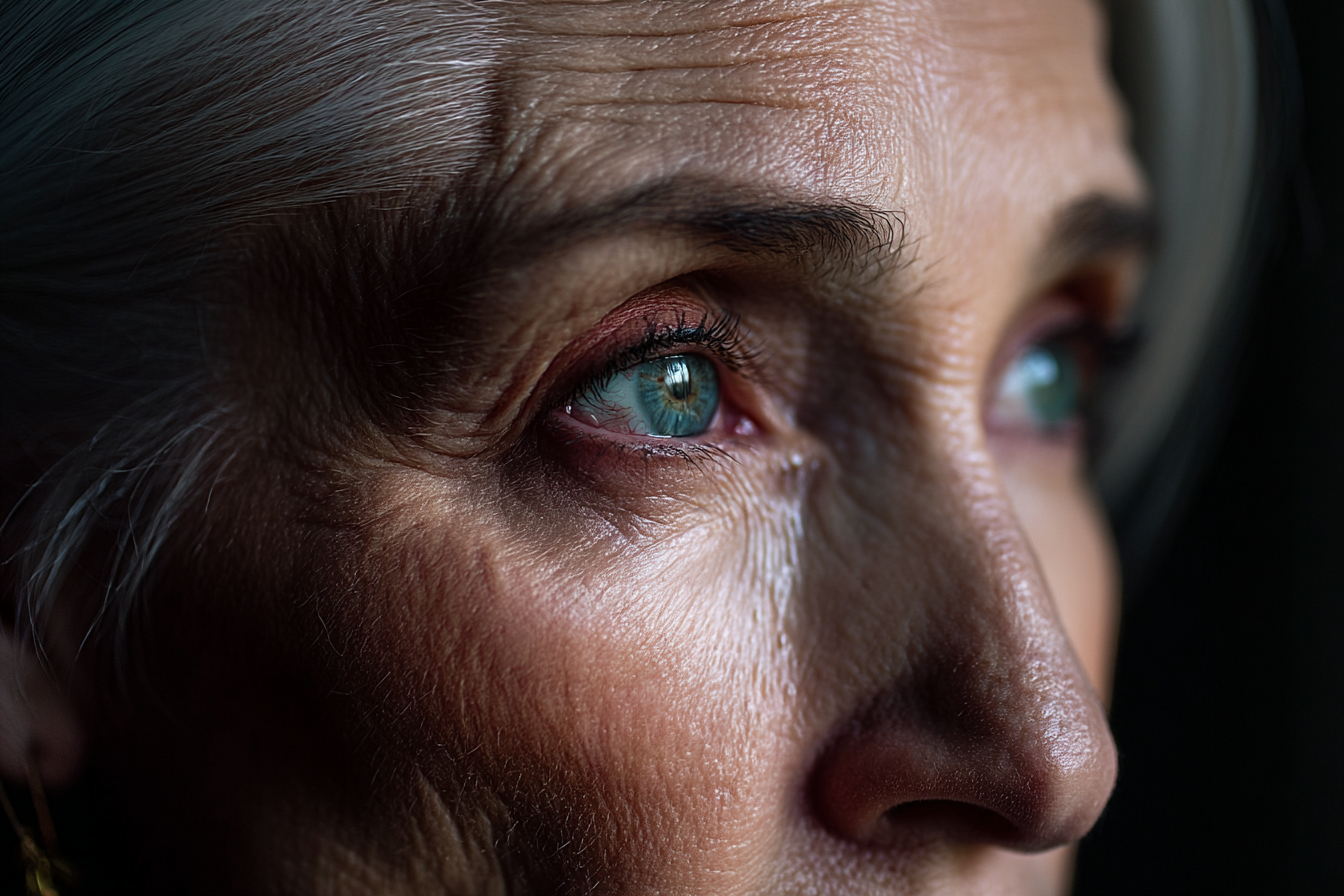 A close-up shot of an older woman's eyes | Source: No source