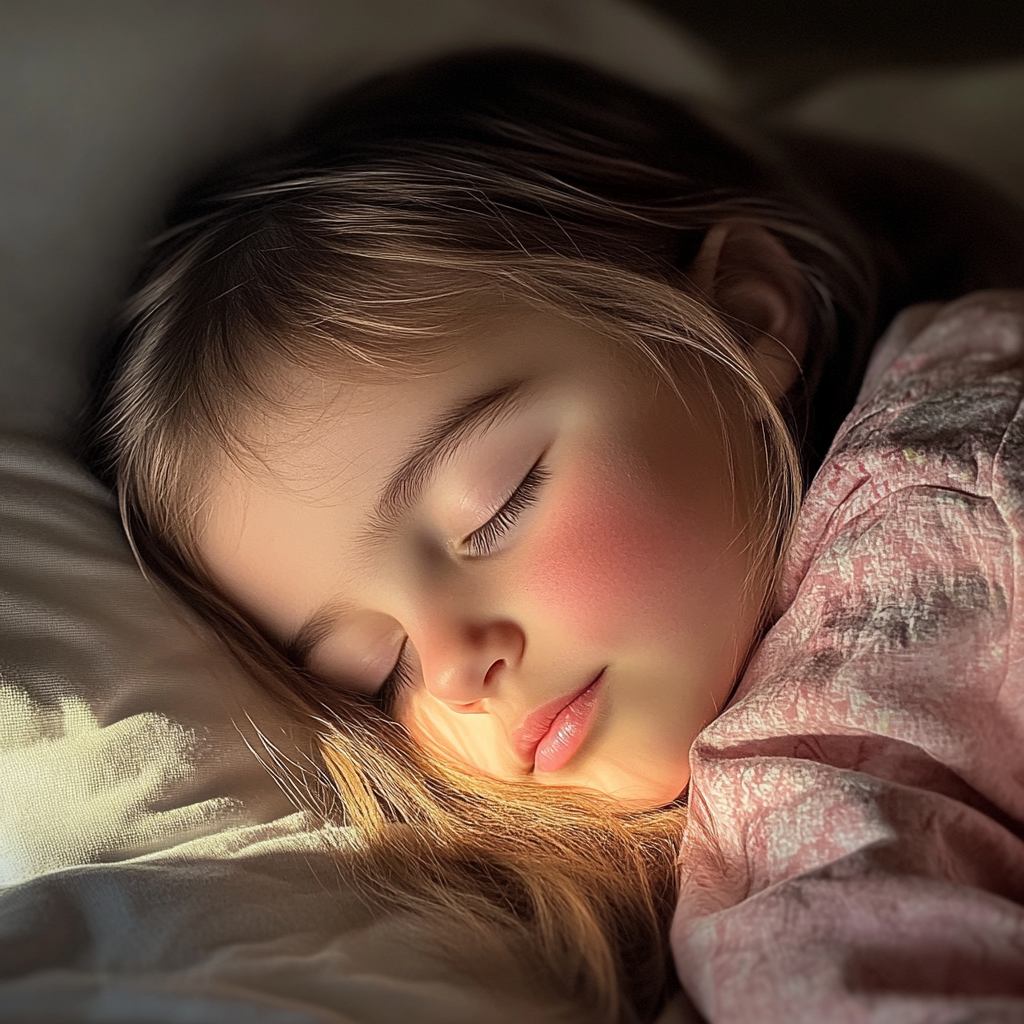 A sleeping little girl | Source: No source