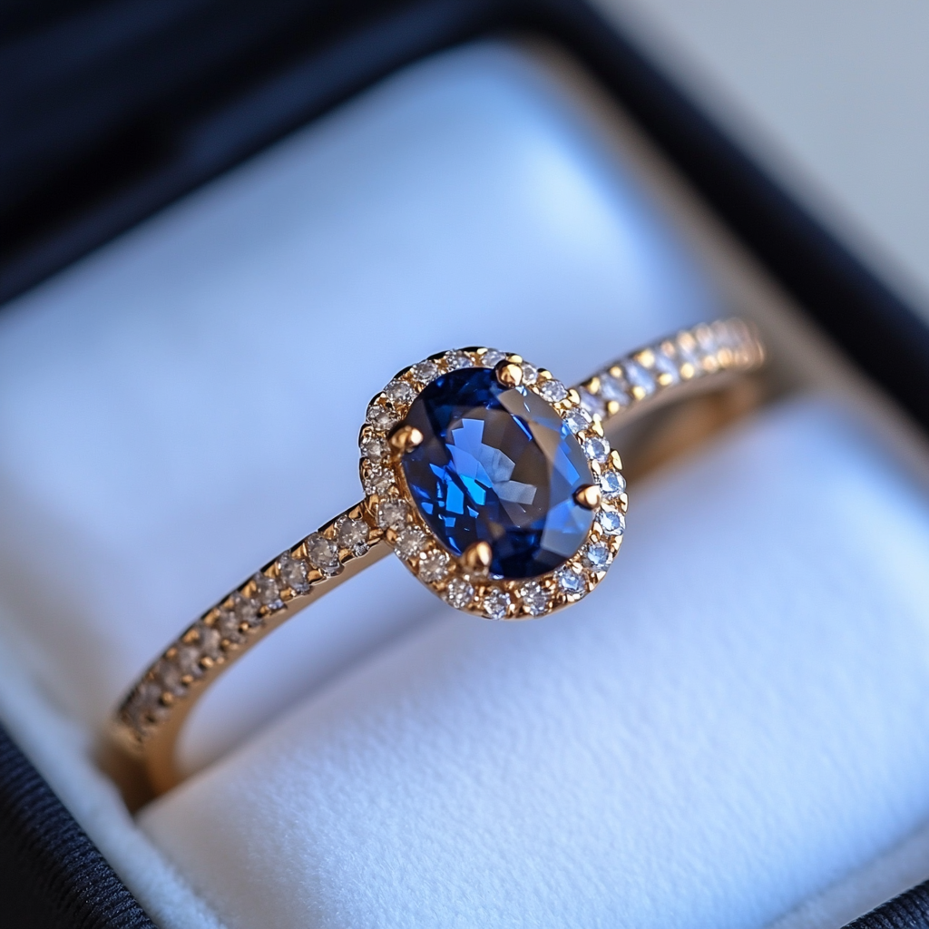 A stunning ring in a box | Source: No source