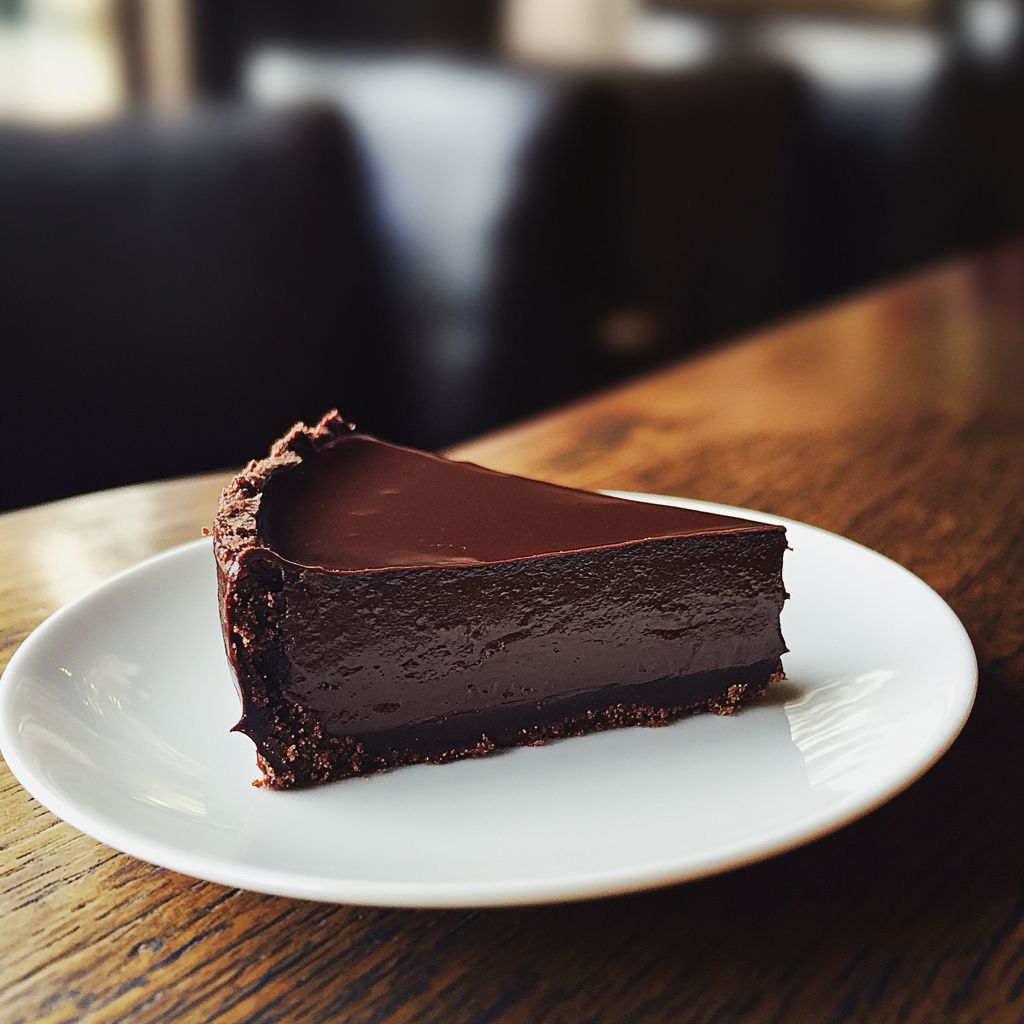 A slice of a chocolate torte | Source: No source
