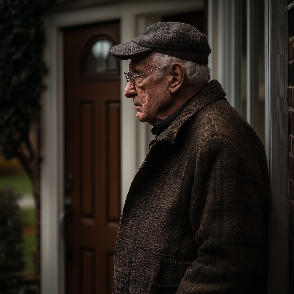 An elderly man leaving the house | Source: No source
