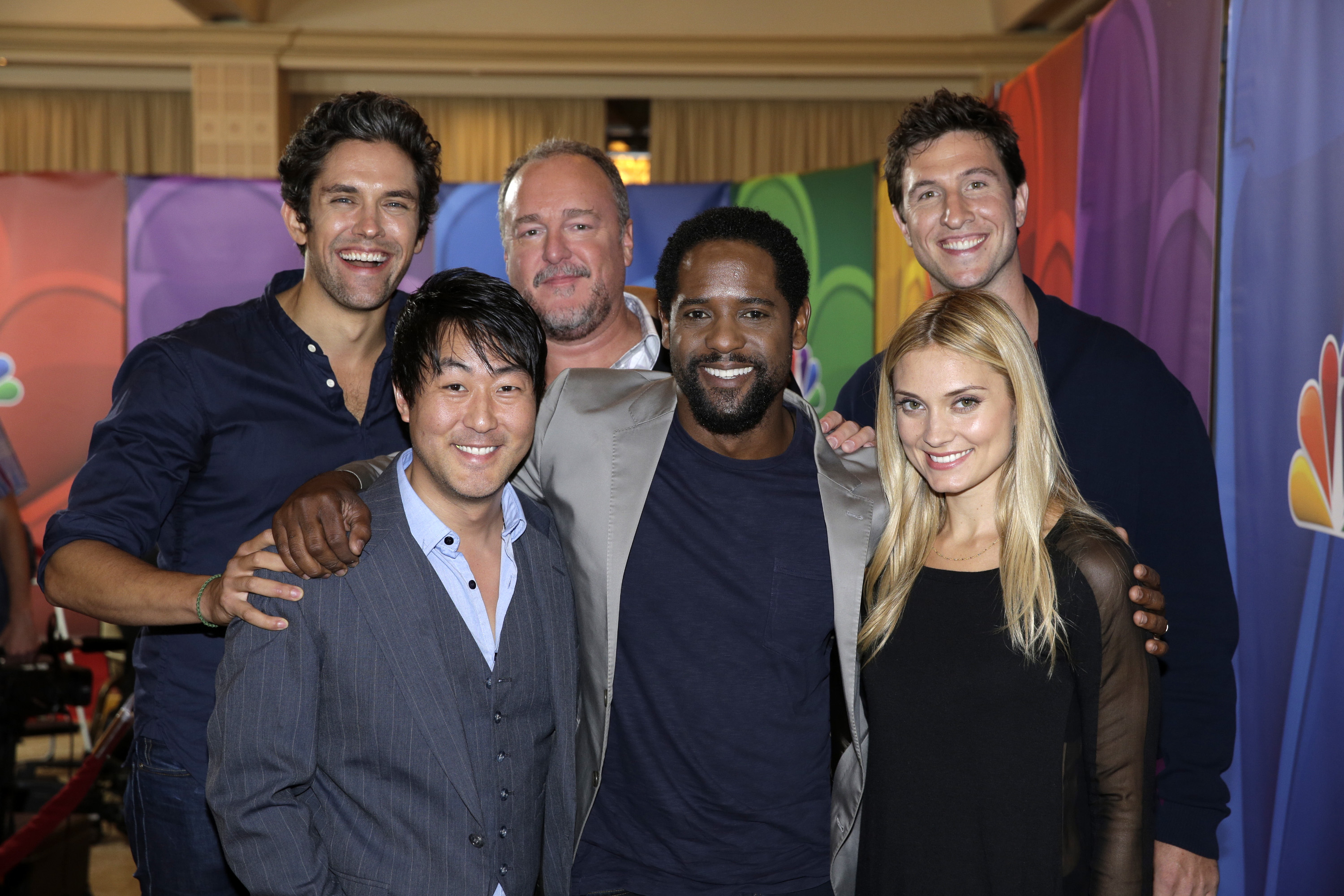 Neal Bledsoe, Kenneth Choi, Brent Sexton, Blair Underwood, Spencer Grammar, and Pablo Schreiber during the NBCUniversal Press Tour for "Ironside" on July 26, 2013 | Source: Getty Images