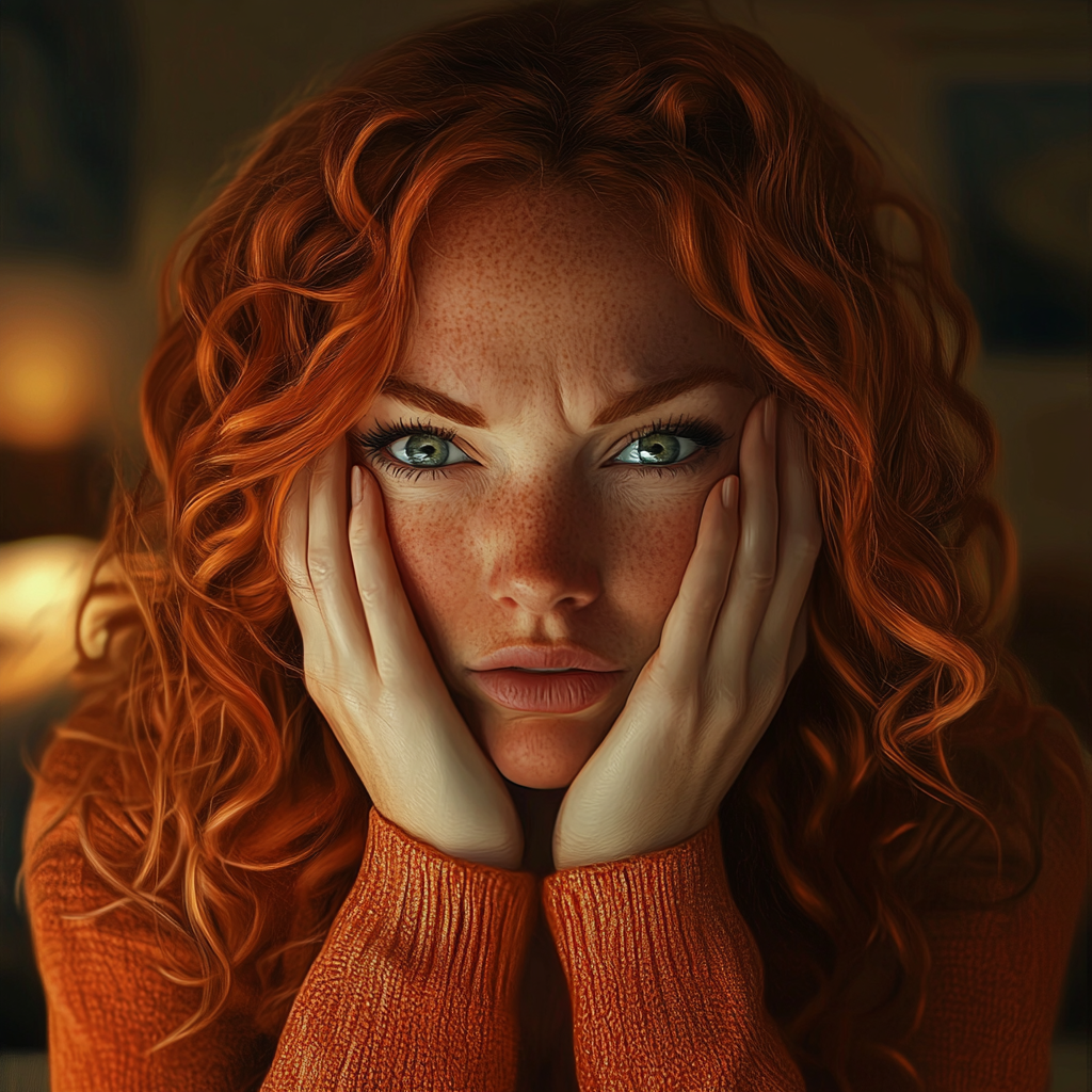 A woman lost in deep thought | Source: No source