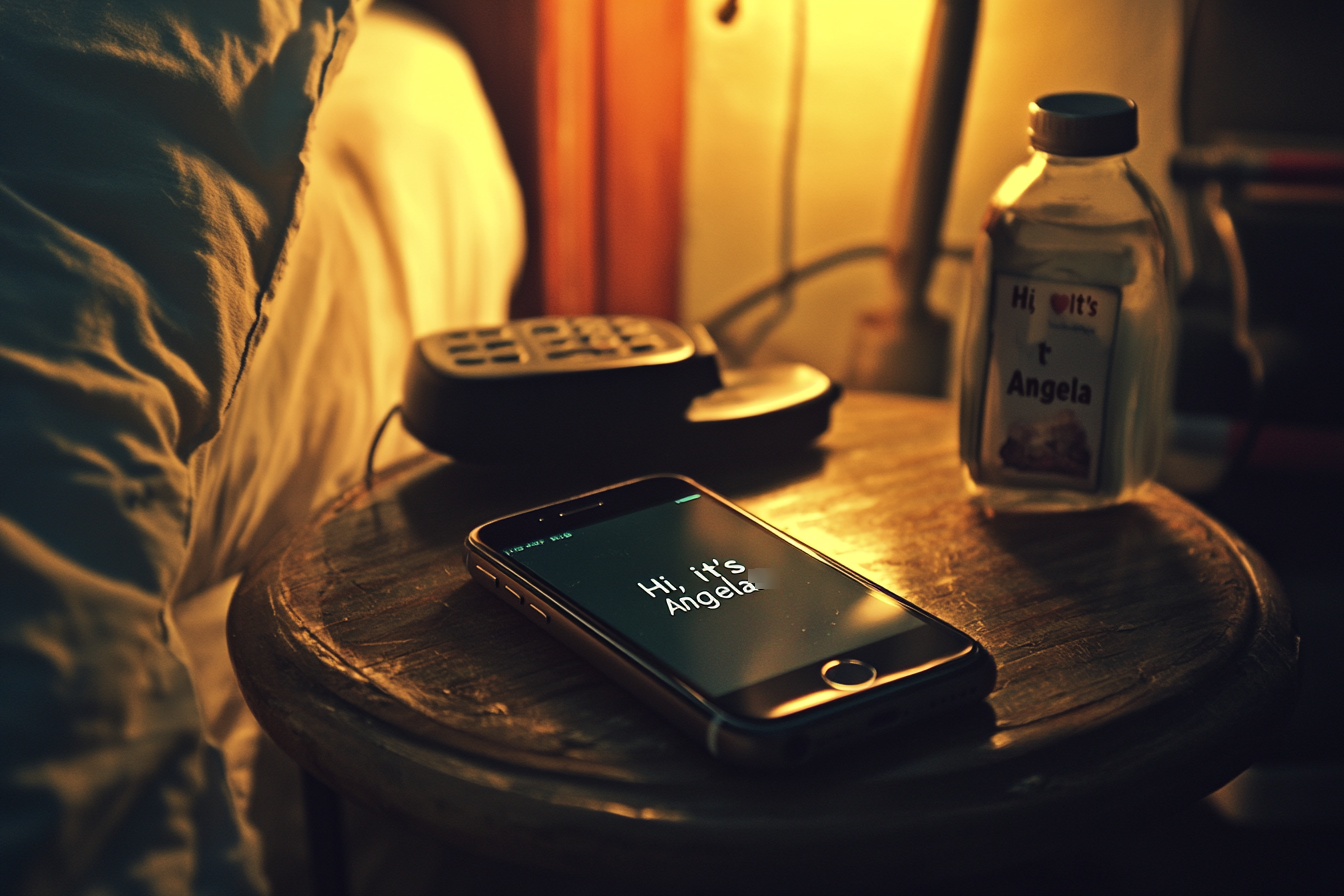 A phone displaying a text message | Source: No source