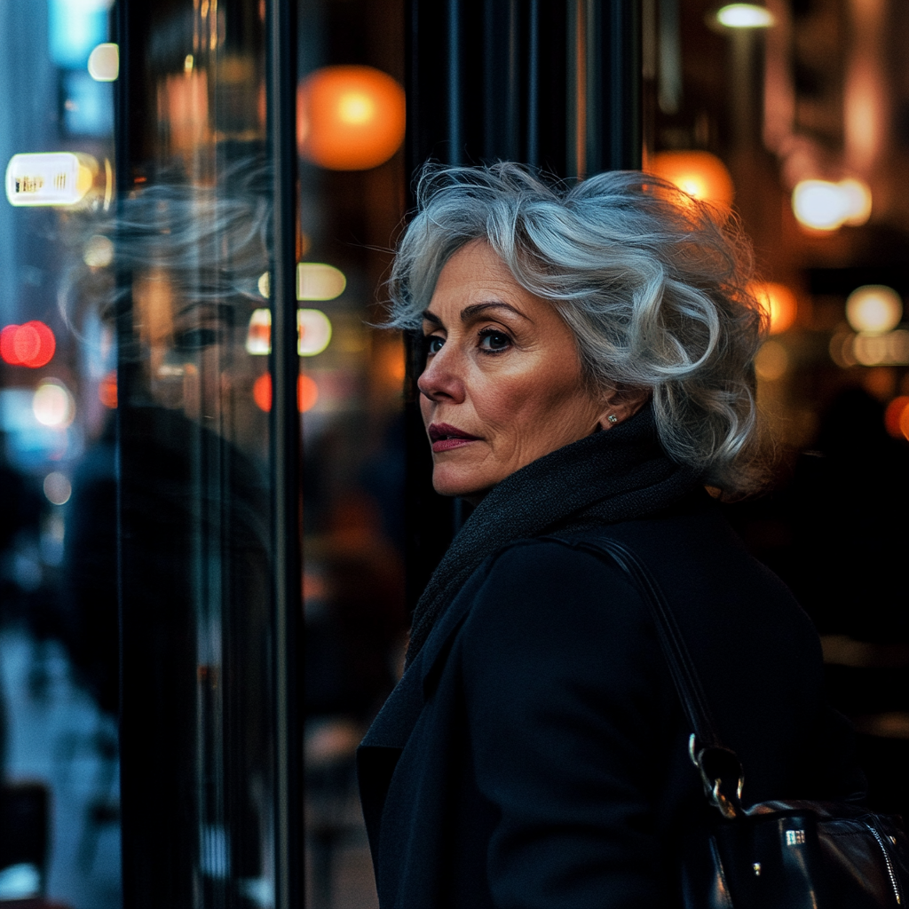 A woman leaving in a hurry | Source: No source