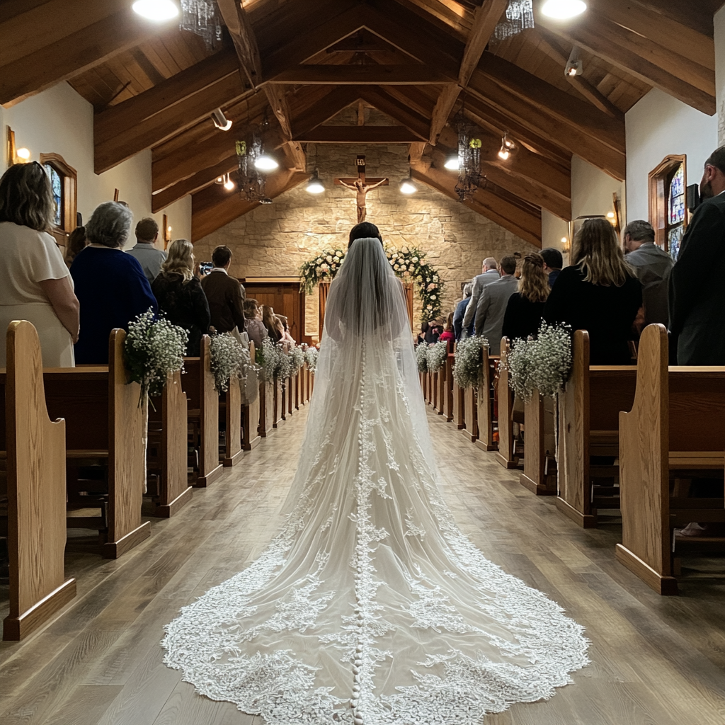 Bride walking down the aisle | Source: No source