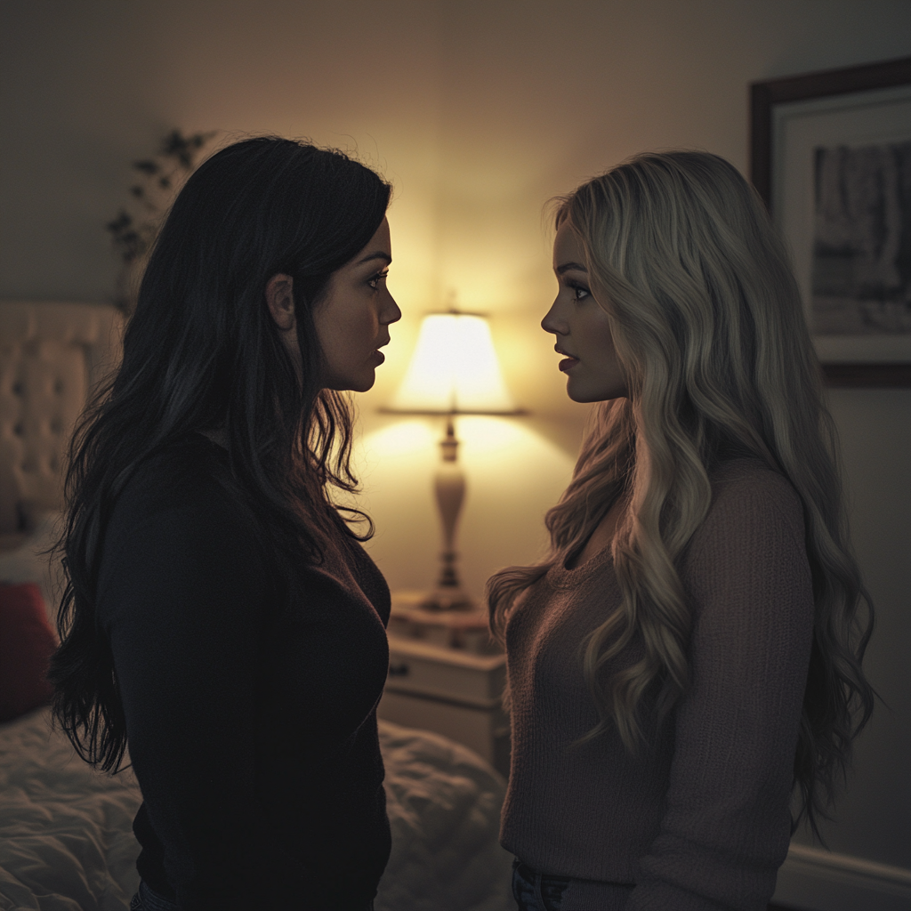 Two sisters talking in their room | Source: no source