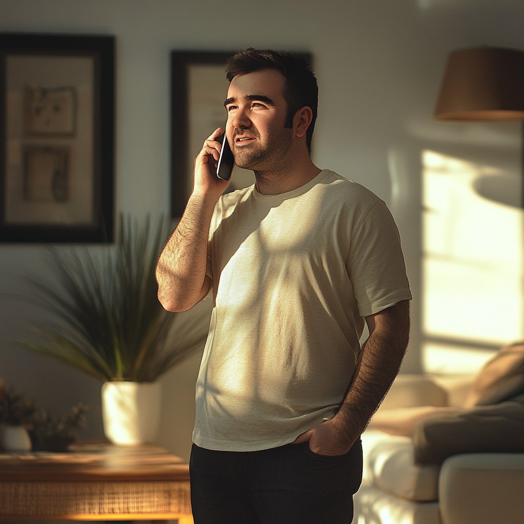 A man speaking on his phone | Source: No source