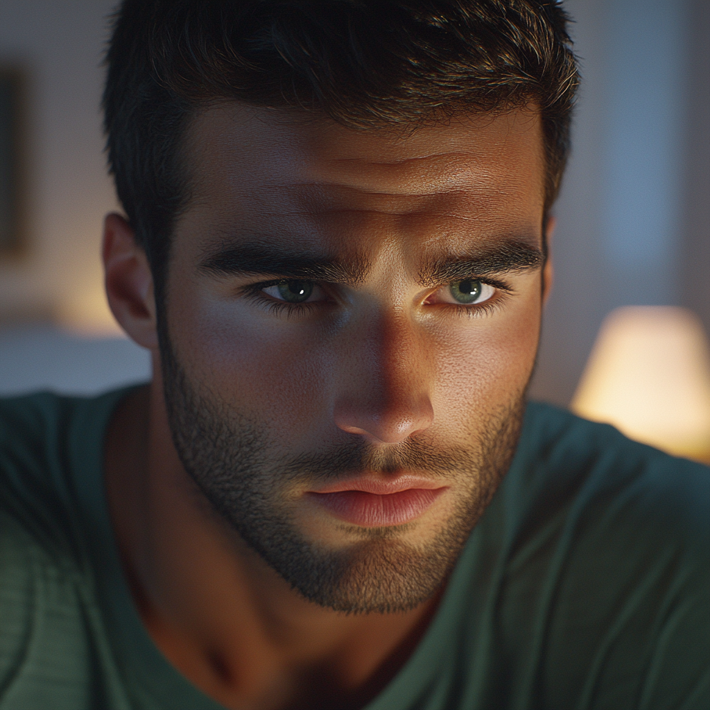 A man staring at someone | Source: No source