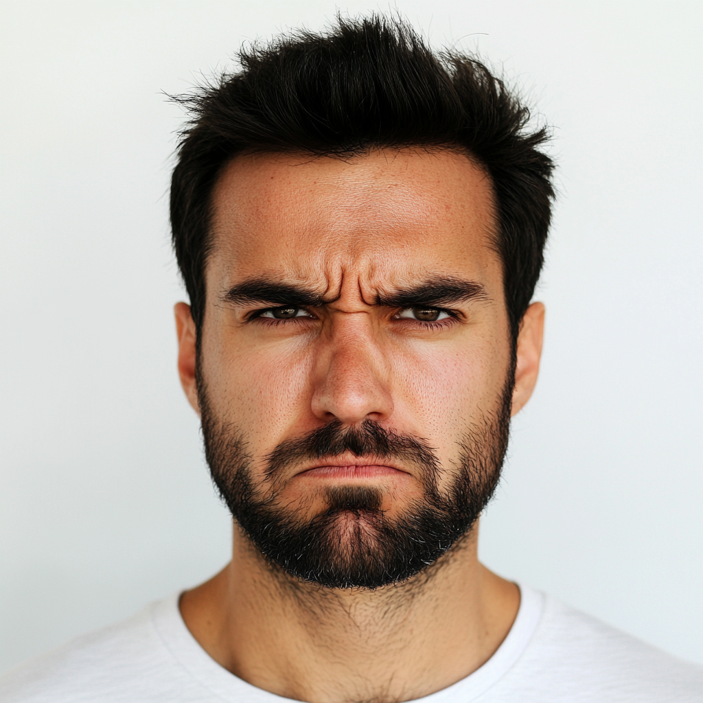 A frowning man | Source: No source