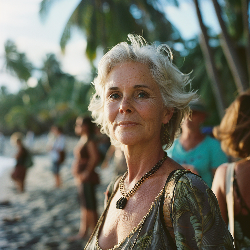 A woman at an exotic location | Source: No source