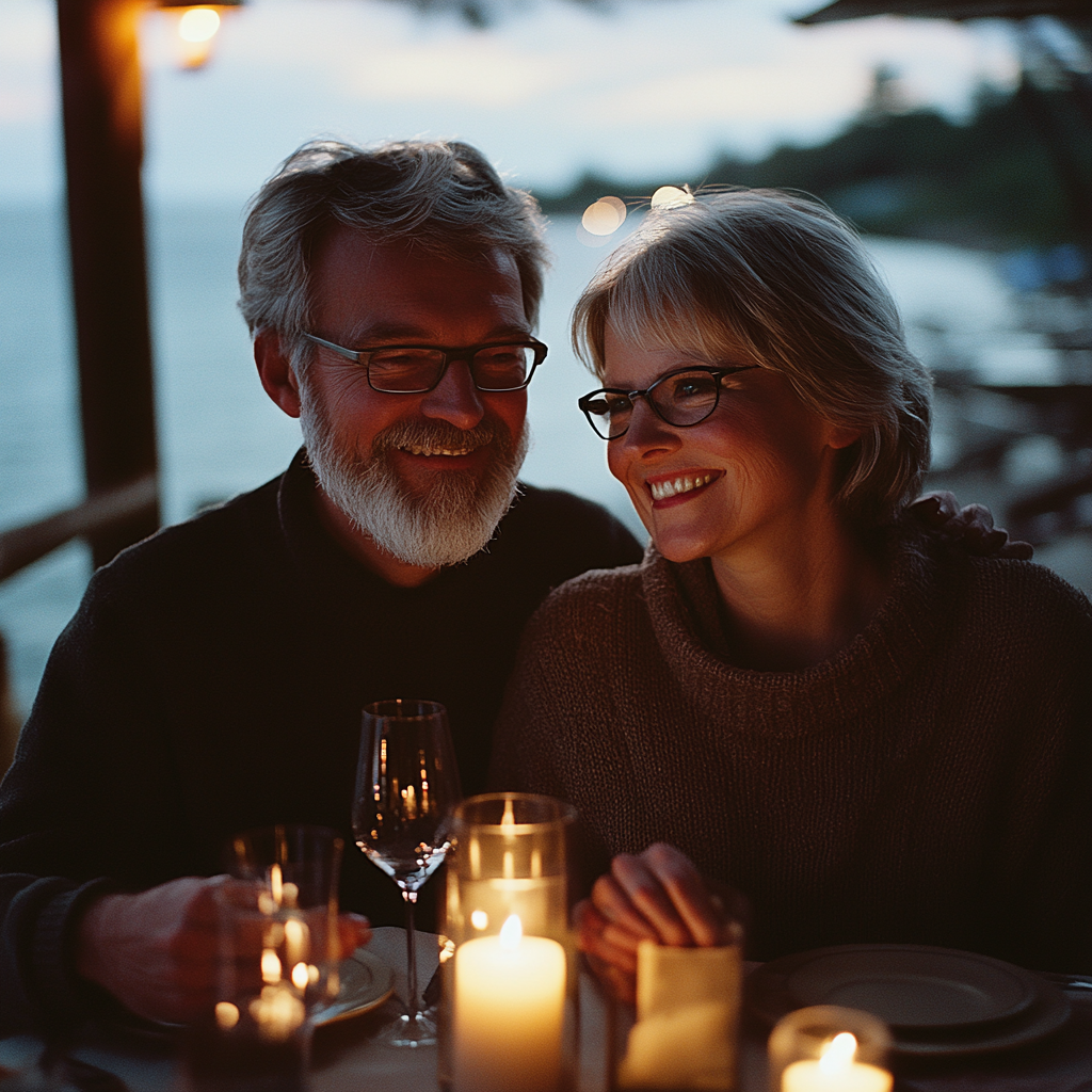 A happy couple on vacation | Source: No source