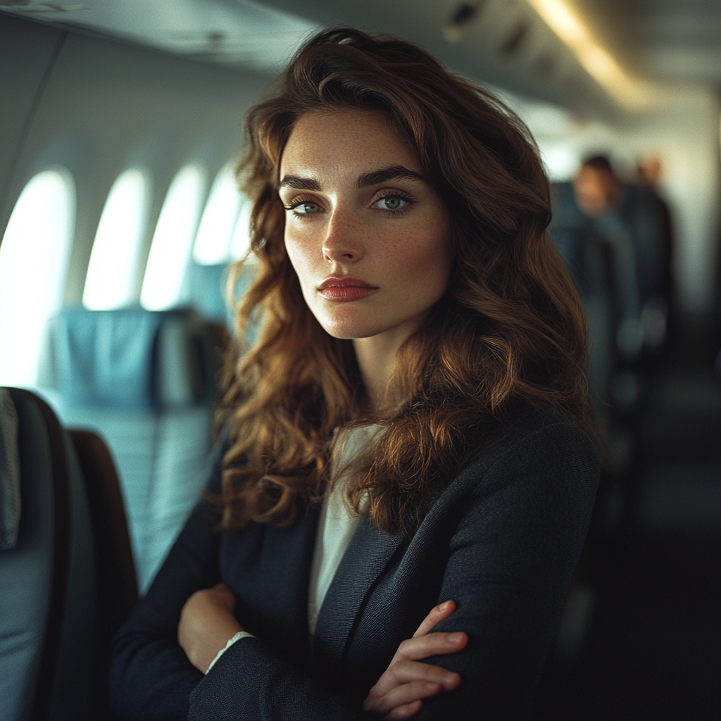 A rude and arrogant woman on a plane | Source: No source