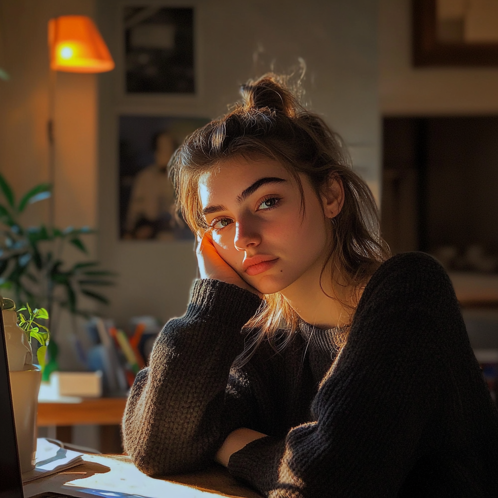 Woman in deep thoughts | Source: no source