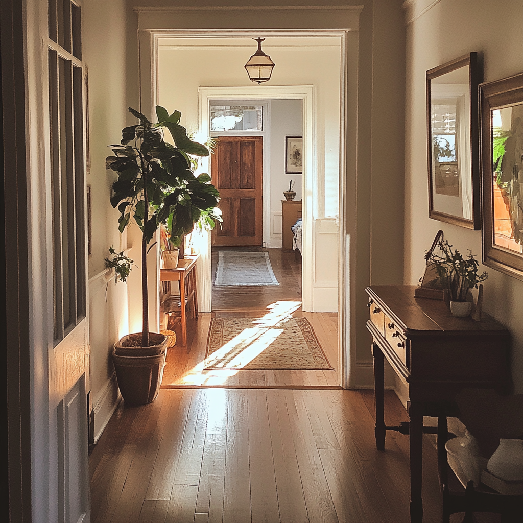 The hallway to a cozy home | Source: No source