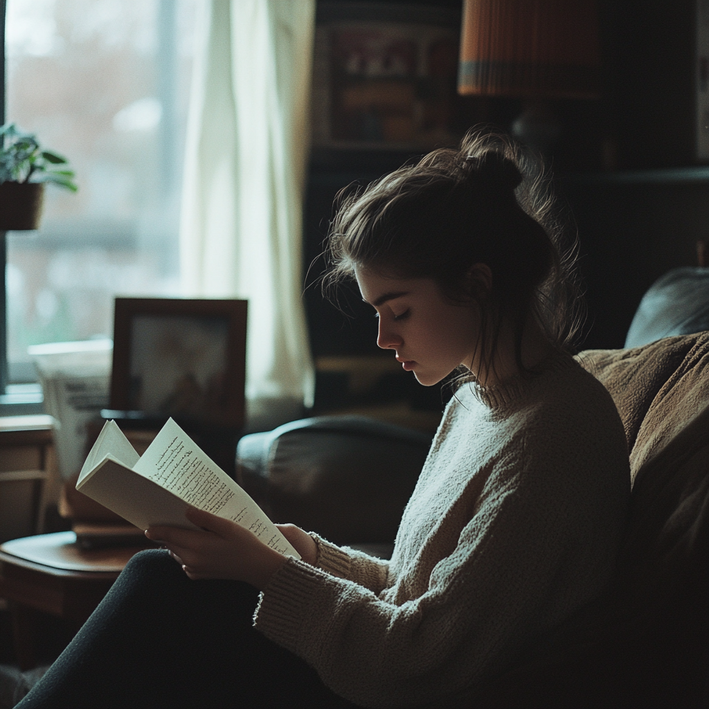 A woman reading a letter | Source: no source