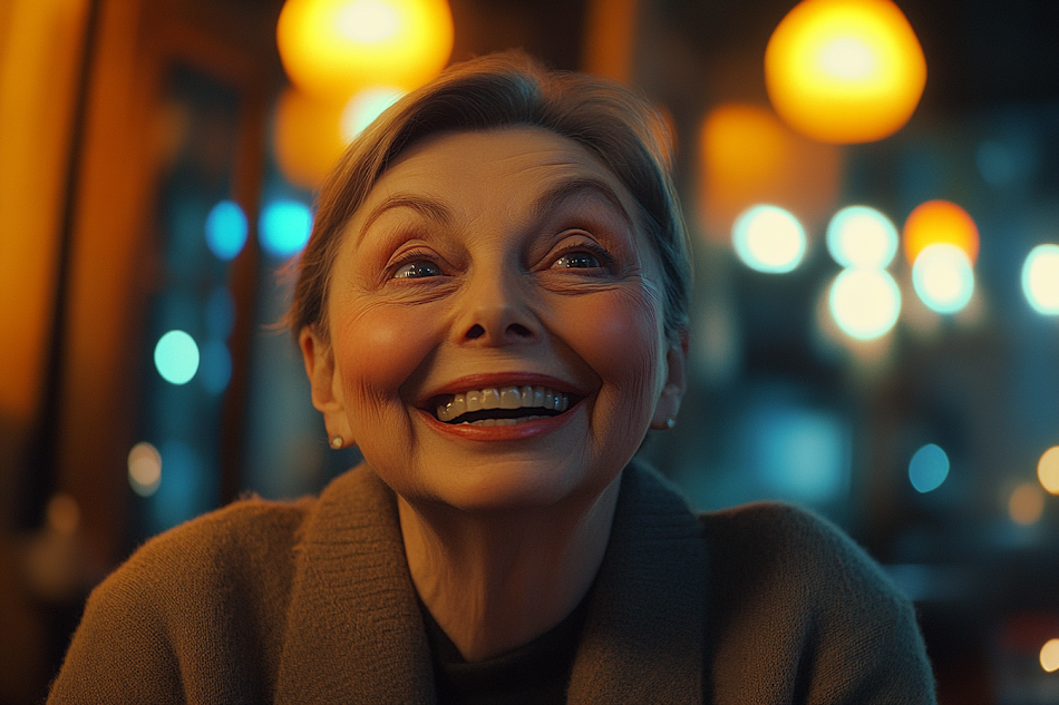 A senior woman smiling | Source: no source