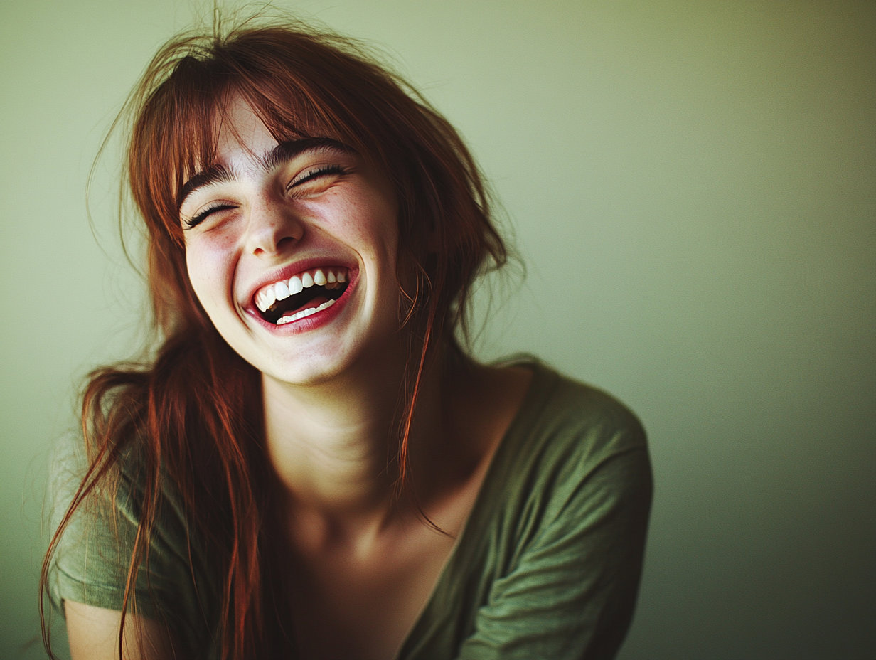 A laughing woman | Source: No source