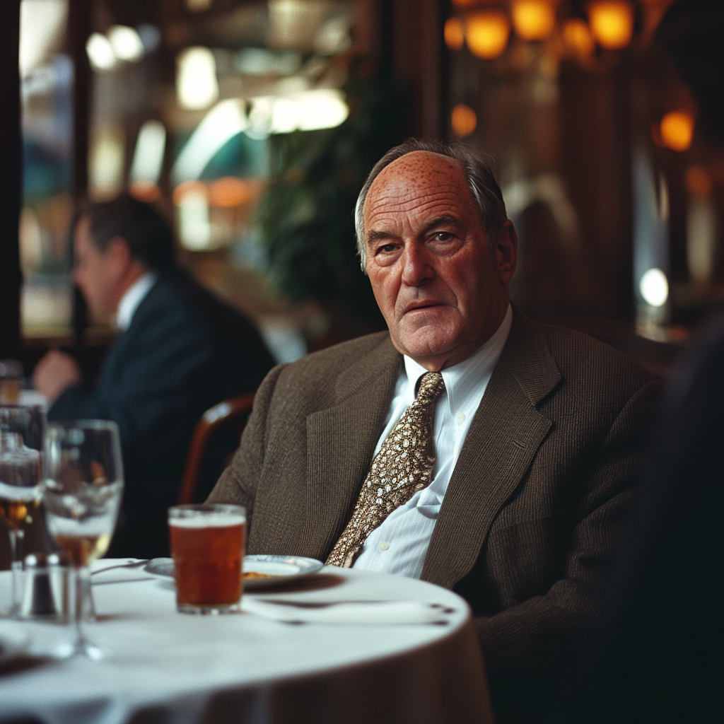A serious older man talking | Source: No source