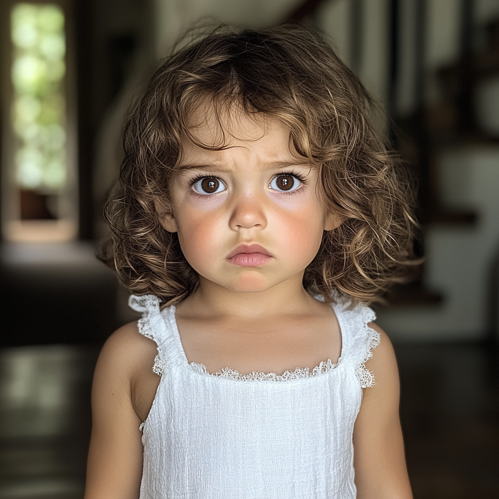 An upset little girl | Source: no source
