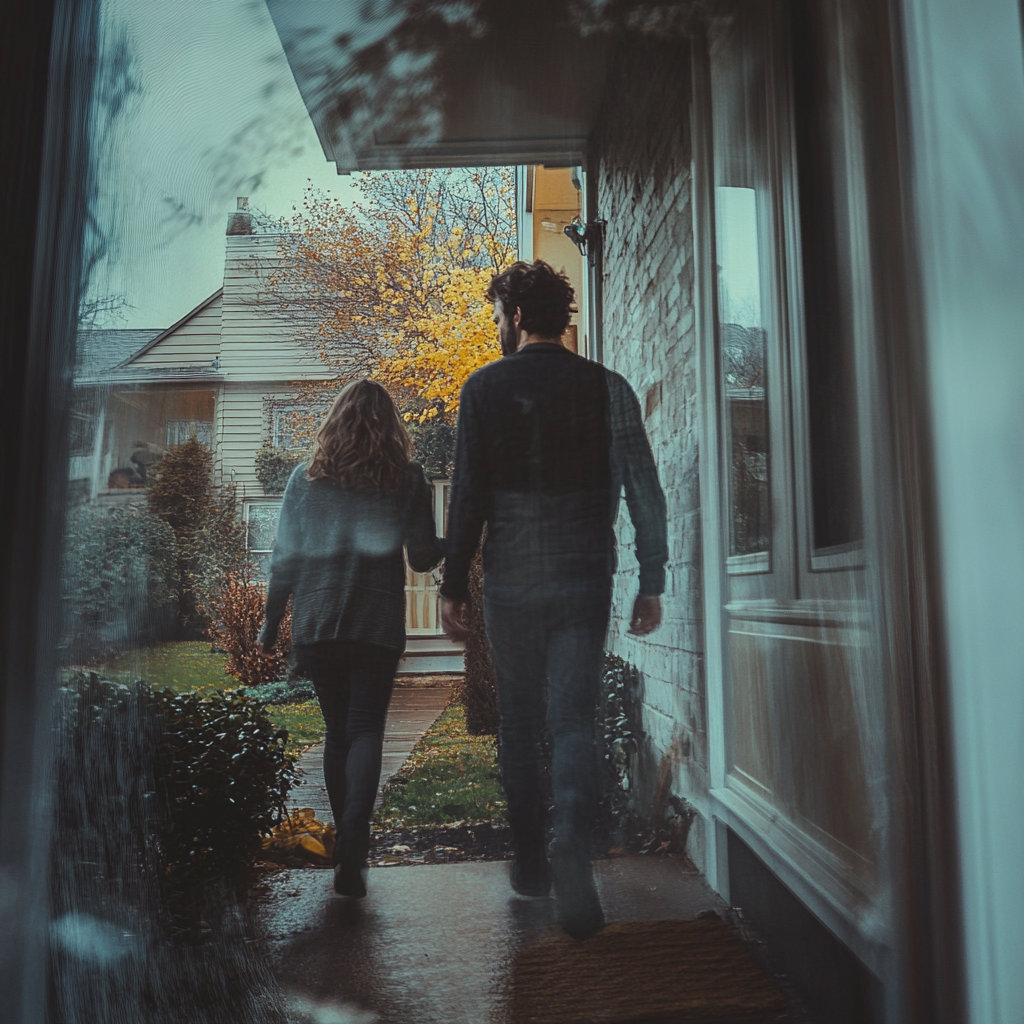 A couple leaving their house | Source: No source