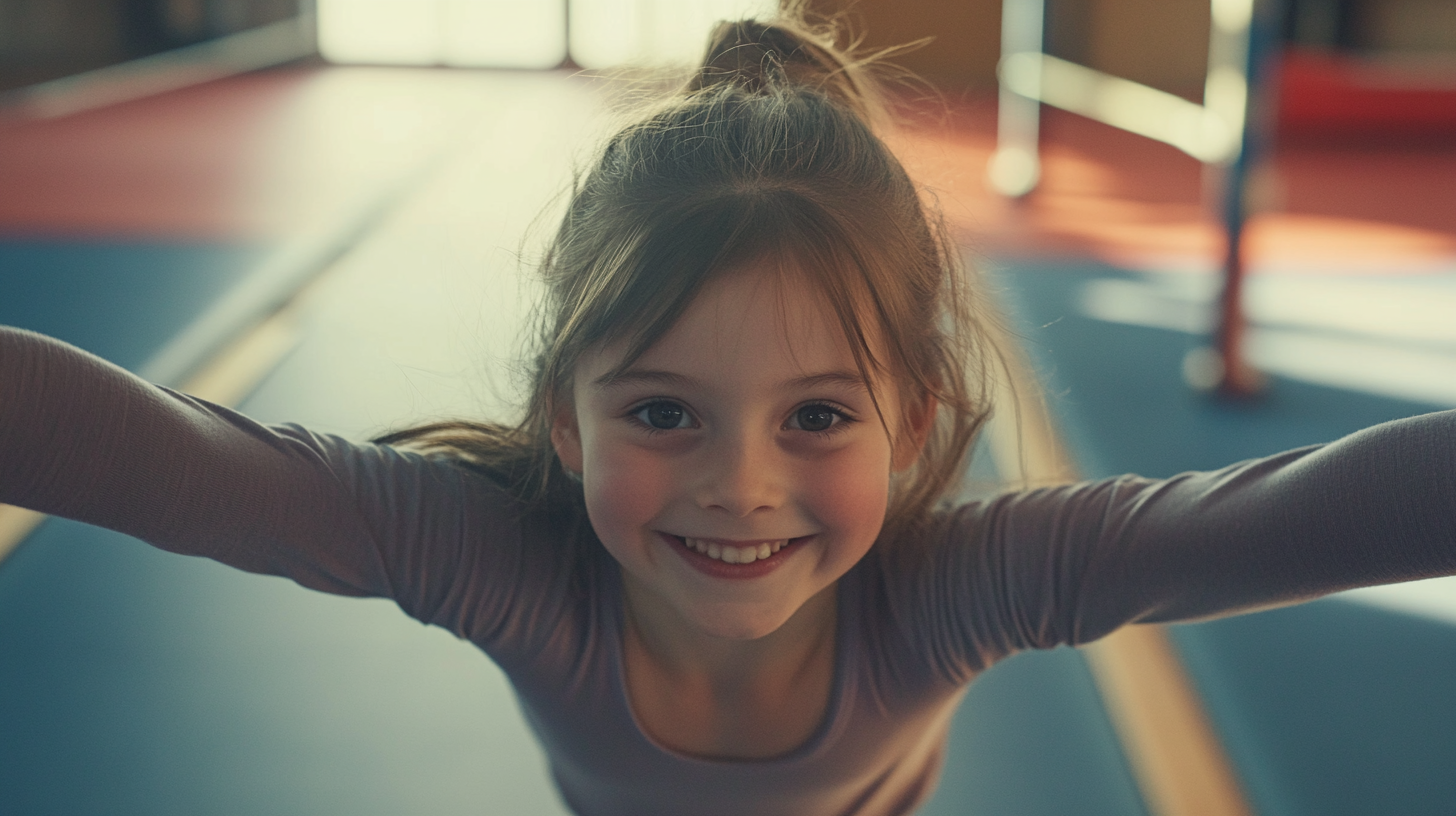 A happy gymnast | Source: No source