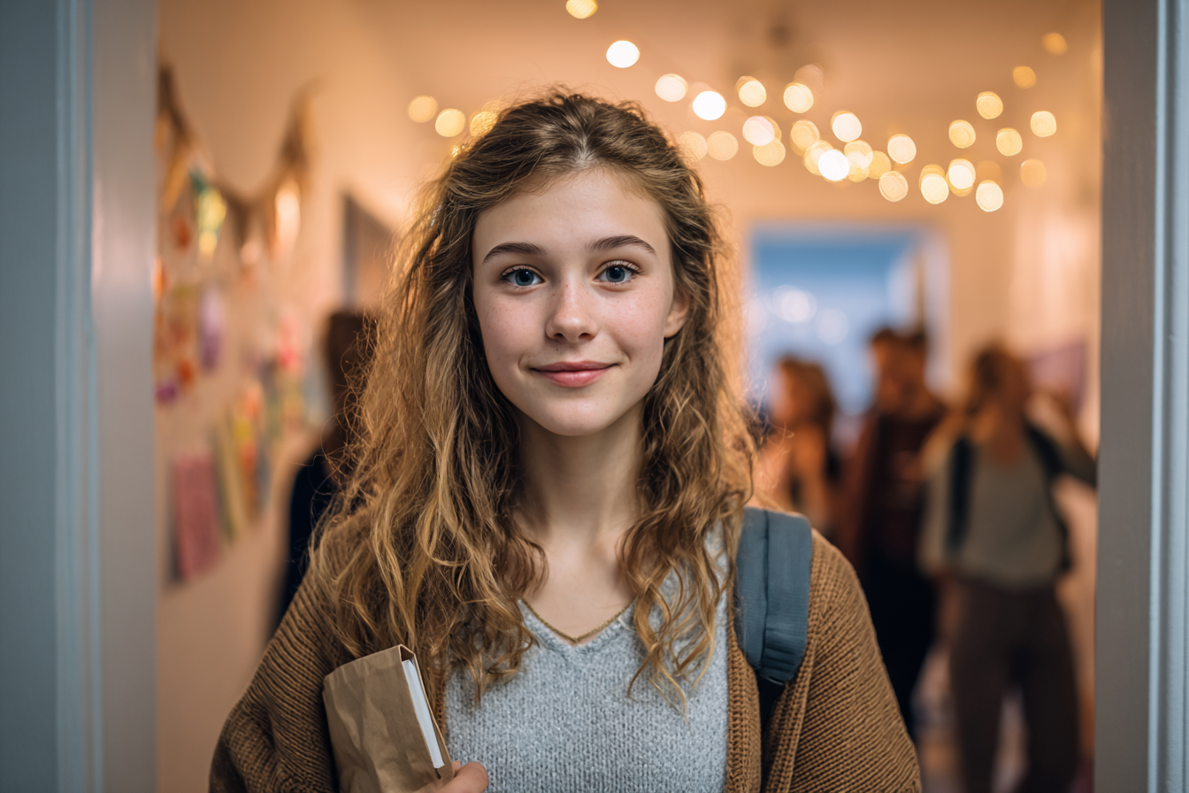A girl at her friend's party | Source: No source