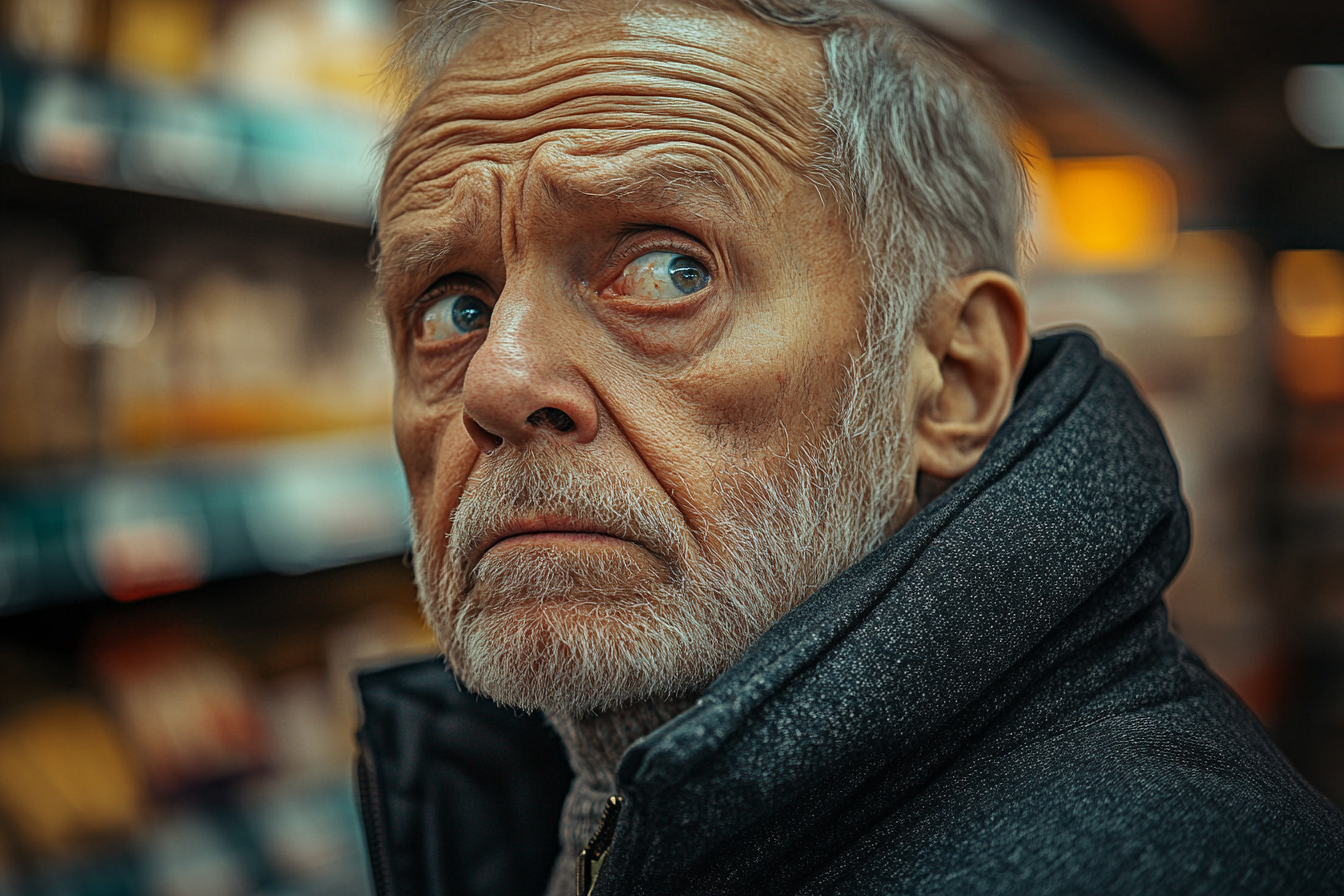 An embarrassed-looking man | Source: no source