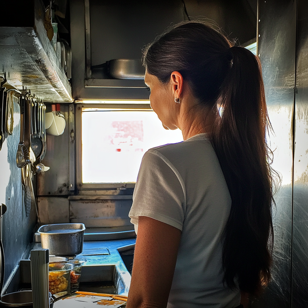 A woman in a kitchen | Source: No source