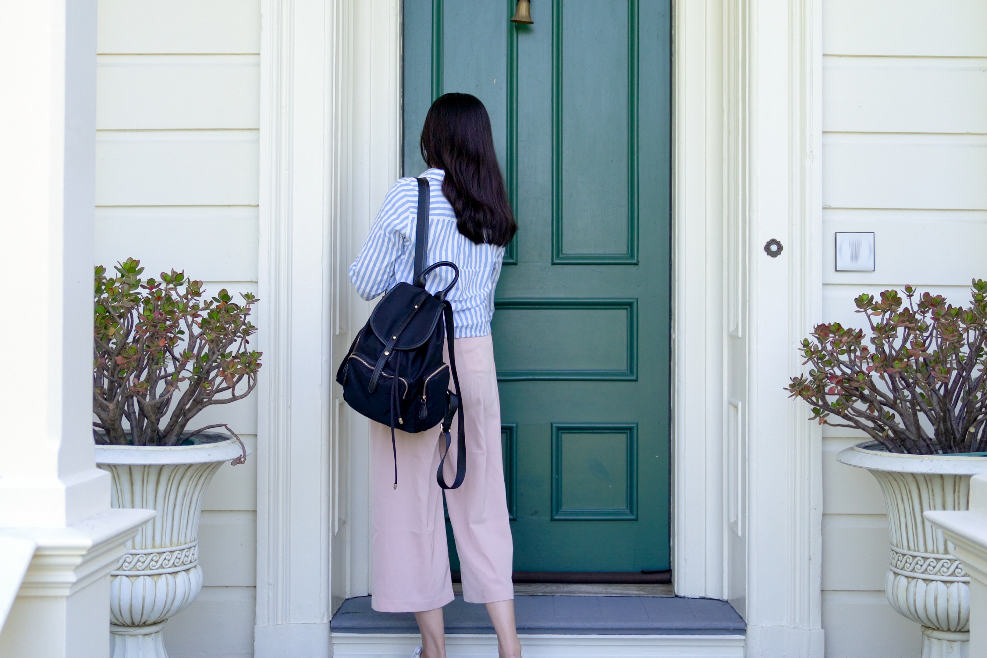 Girl in doorway