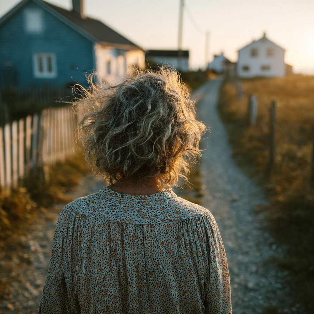 A woman walking away | Source: No source