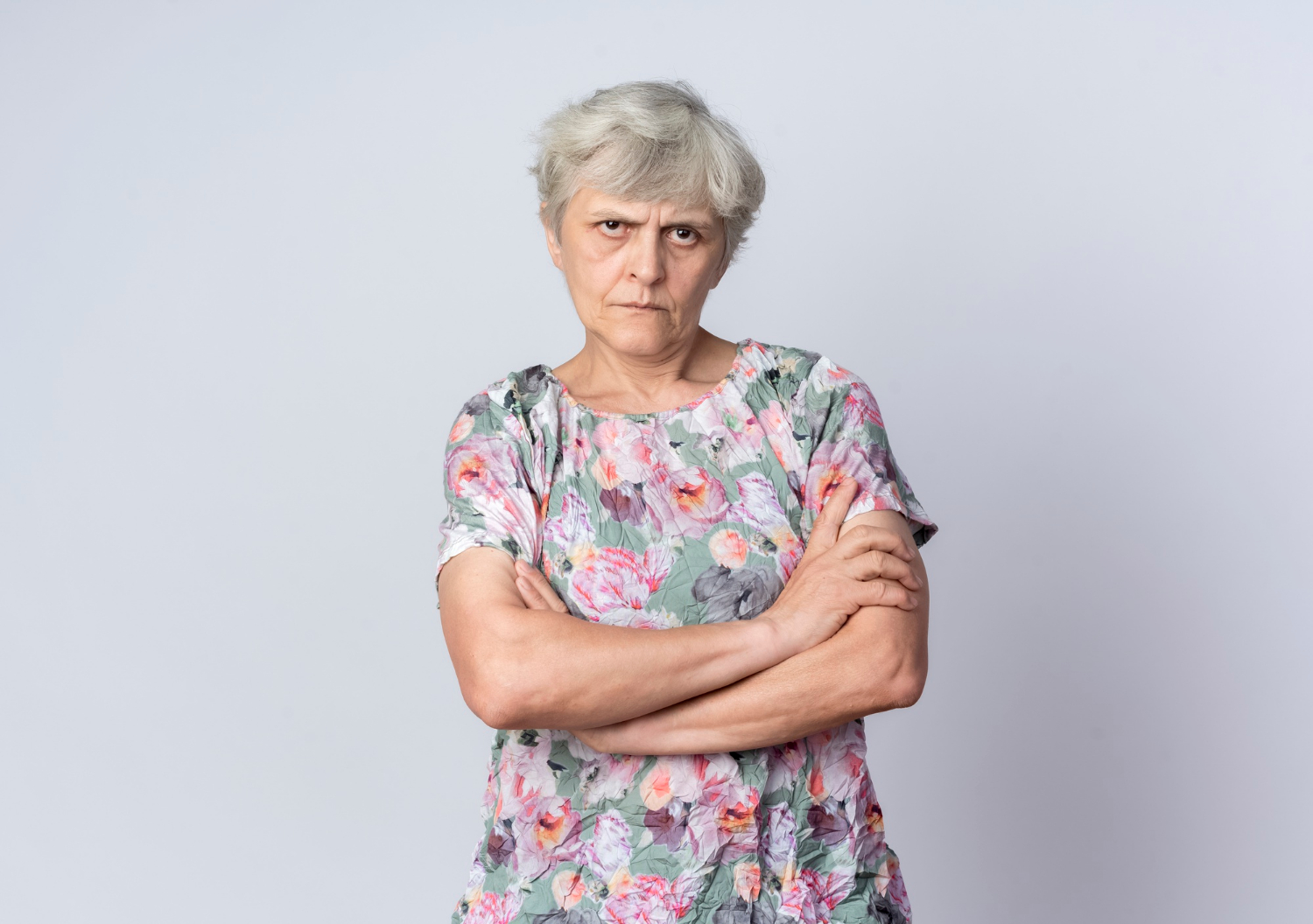 A furious older woman | Source: Freepik