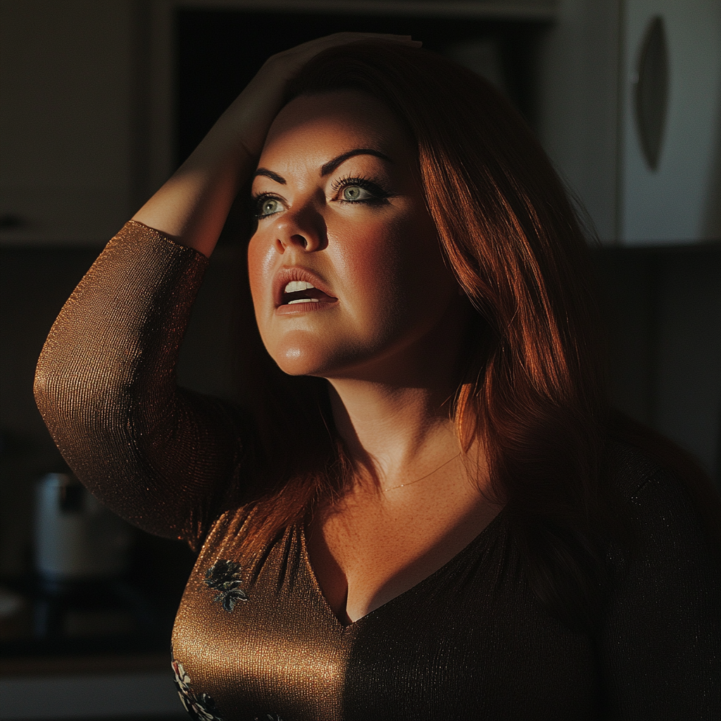 An anxious woman holding her head | Source: No source