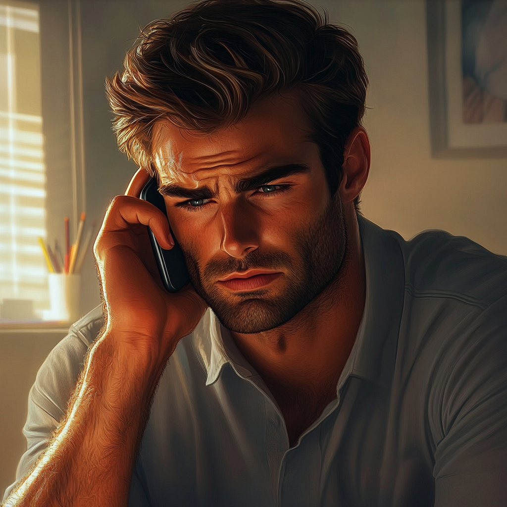 A man talking on the phone | Source: No source